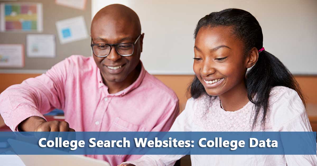 Family using College Data to search for colleges