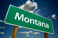 Montana Highway Sign