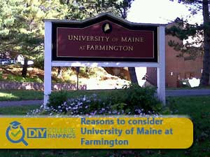 University of Maine at Farmington campus sign