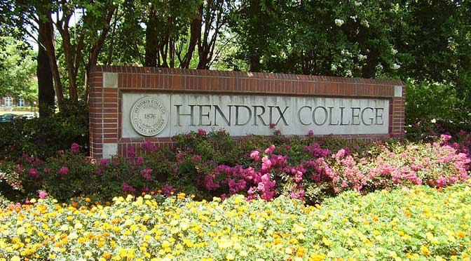 Hendrix College sign