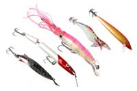 Fishing lures representing college admissions hooks