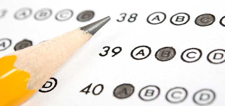 testing score sheet representing what you need to know about college test prep