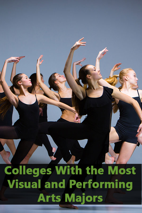 50-50 Highlights: Colleges With the Most Visual and Performing Arts Majors