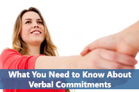 hand shake representing verbal commitments