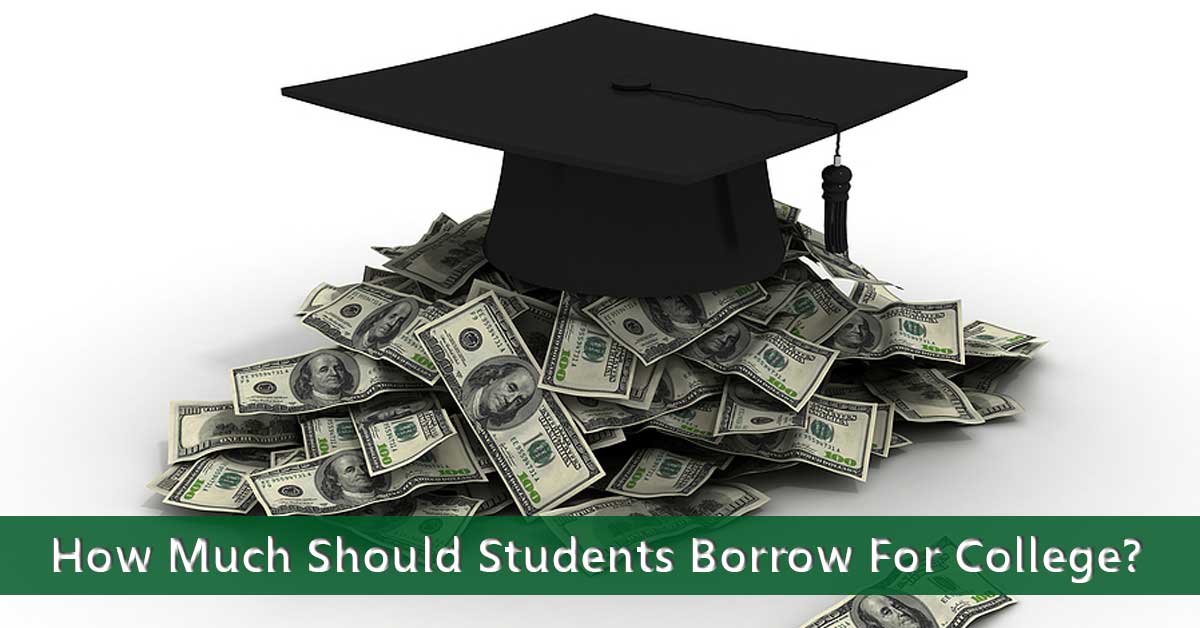 Money representing how much should students borrow for college