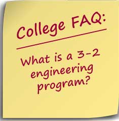Post-it note asking What is a 3-2 engineering program?