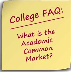 Note asking what is the academic common market?