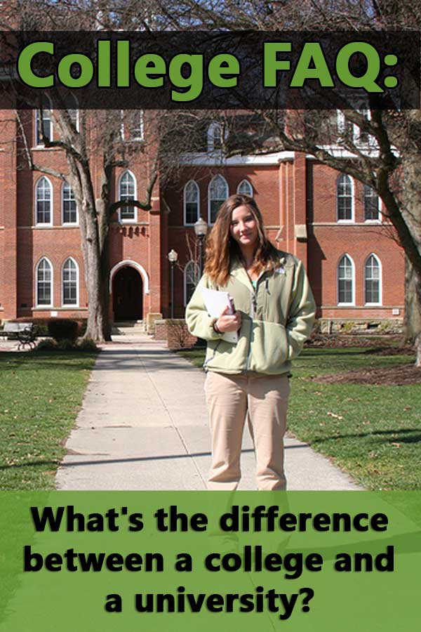 FAQ: What\'s the difference between a college and a university?
