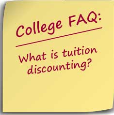 note asking what is tuition discounting