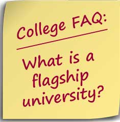 Postit question asking what are flagship universities