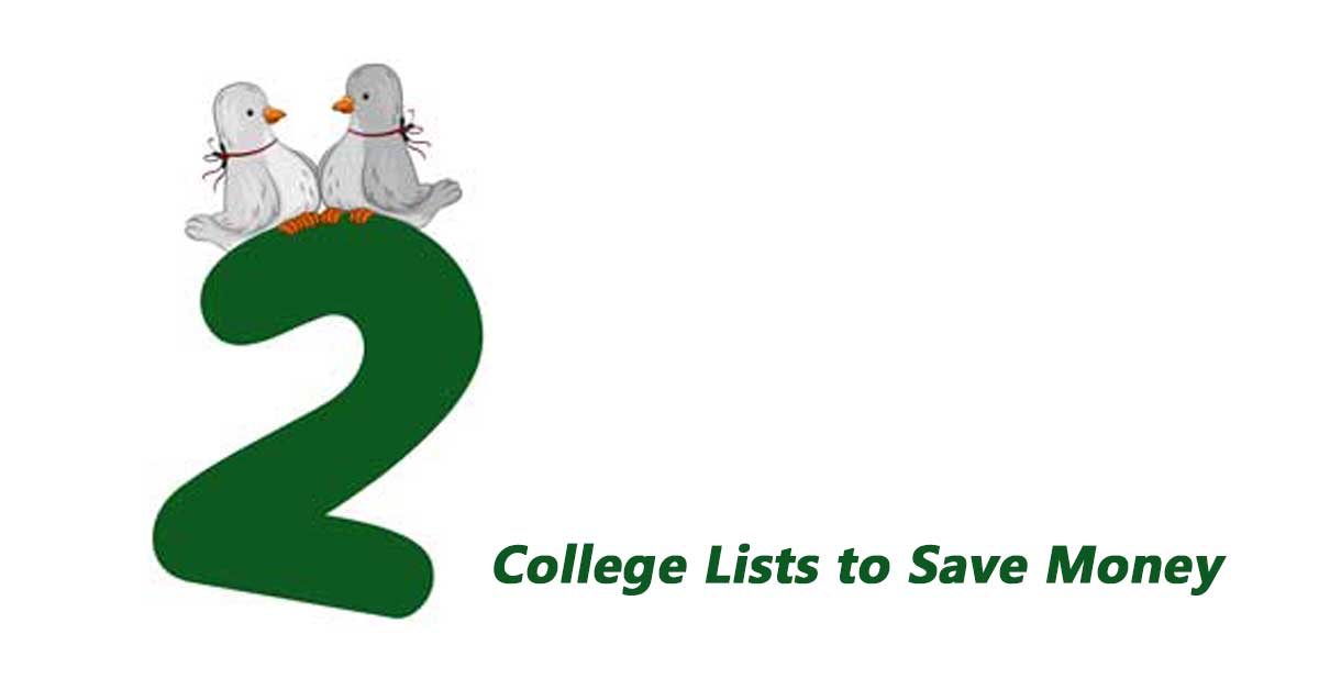 Christmas Day 2 college lists to help you save money on college