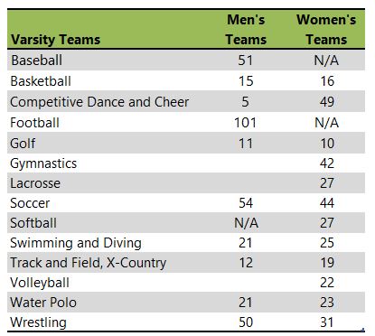 Gannon University athletic team listing