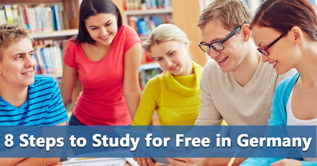 students researching how to study for free in Germany
